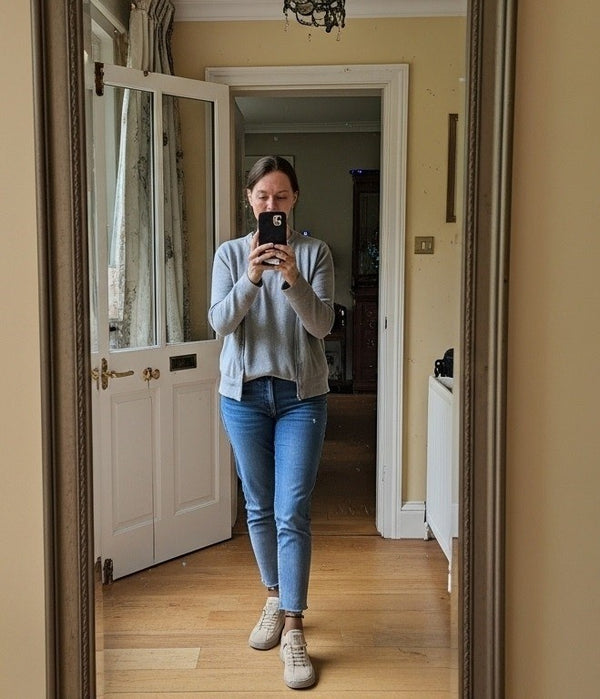 Customer footwear review photo