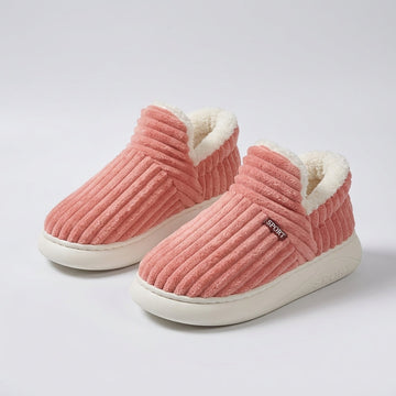 Hazel – Cozy Knit Comfort Slippers with Warm Fleece Lining
